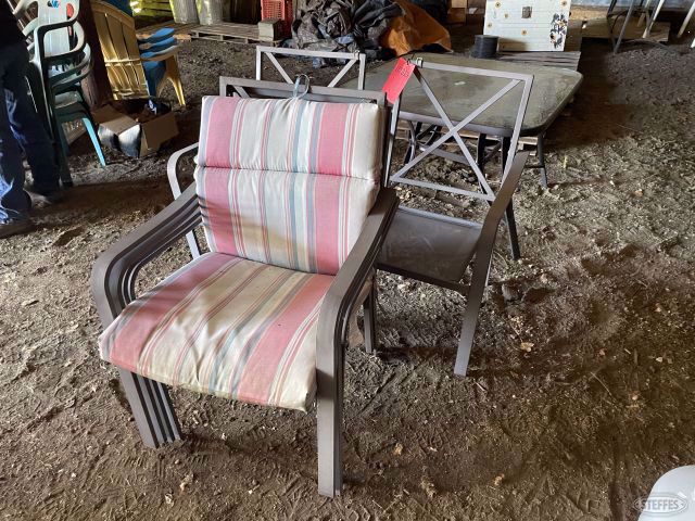 (6) Lawn chairs w/table, #2819
